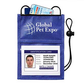 Non-Woven Neck Wallet ID Holder