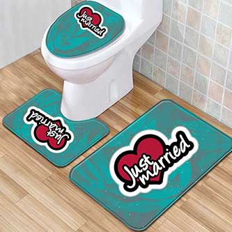 Custom Toilet Seat Cover & Rug