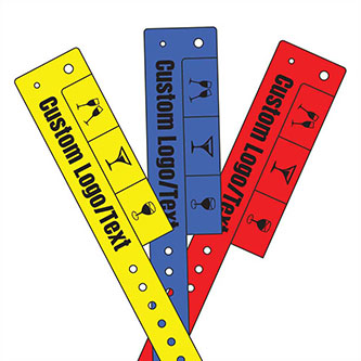 3-Tab Vinyl Wristbands