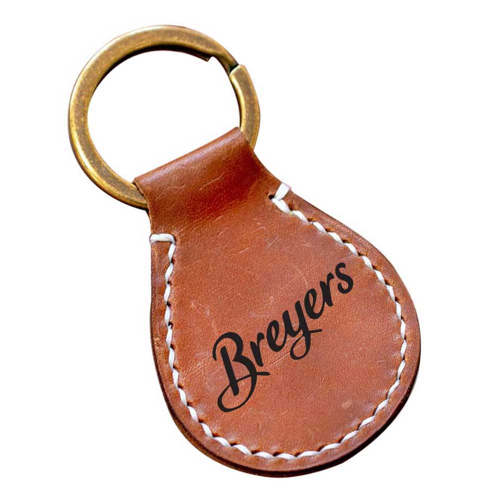 Leather Oval Keyring page