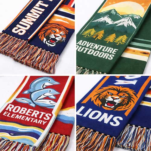 Warm Knitted Woven Scarf With Tassel thumb 465