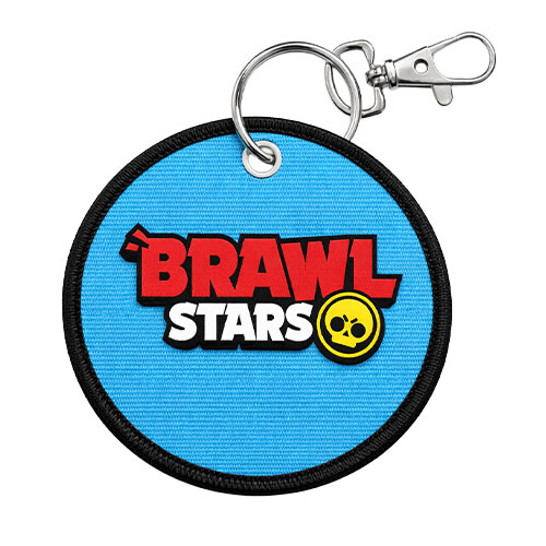 Round Woven Embroidered Keyring page